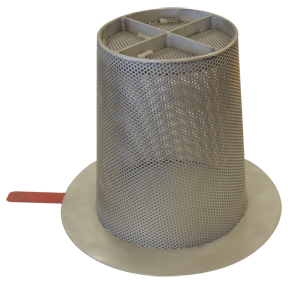 perforated basket strainer